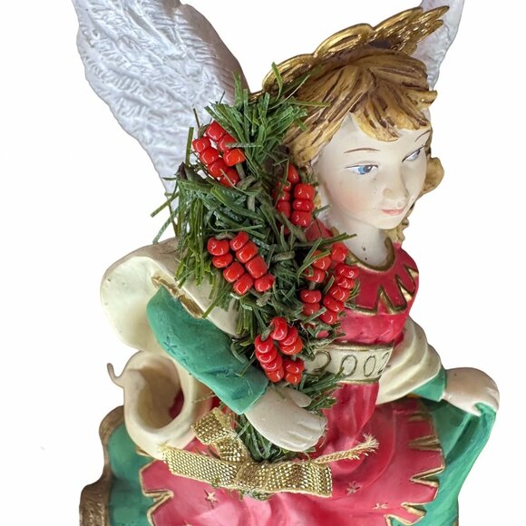 Vintage Angels Beside Me 2002 Rebecca Yuletide Joy Guardian Angel Figurine - Picture 11 of 14
